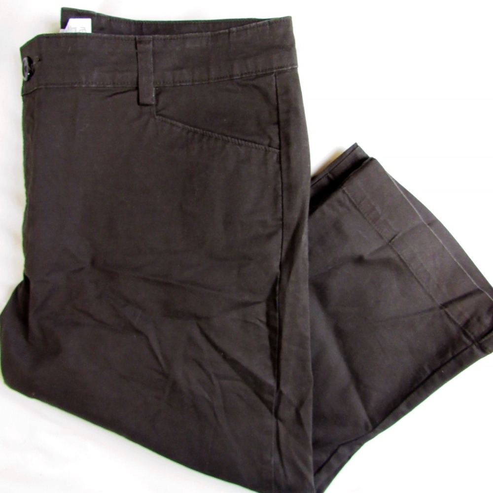 Lee Just Below The Waist Brown Chino Capri Pants Women's Size 14